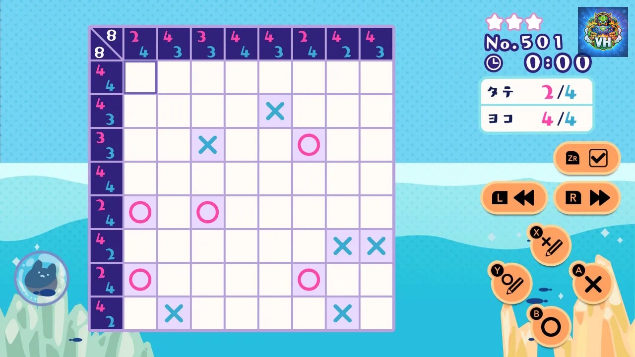 〇× LOGIC PUZZLE 1000 ! Nintendo Switch - ảnh màn hình 7