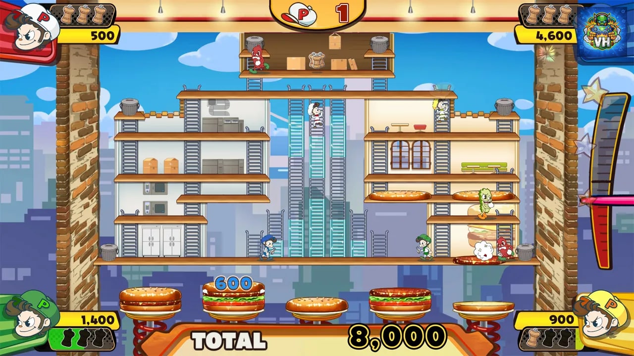 BurgerTime Party! Nintendo Switch - ảnh màn hình 4