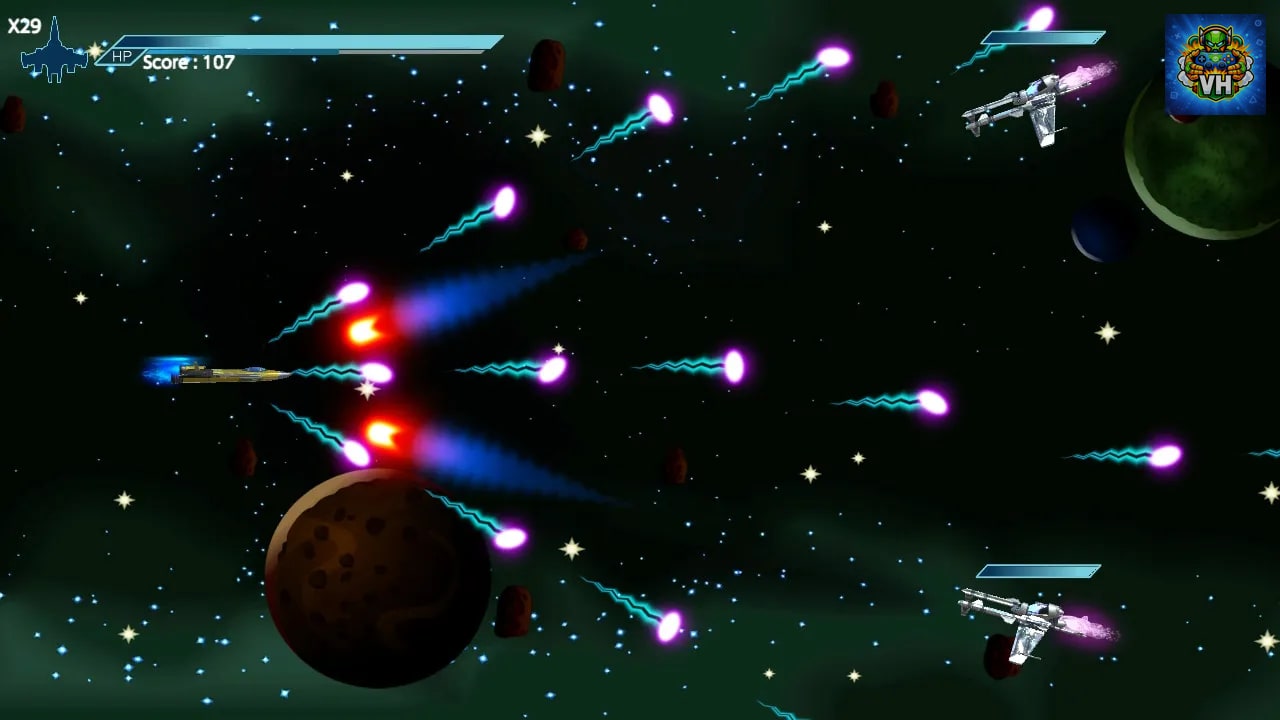 Retro Arcade Shooter - Attack from Pluto Nintendo Switch - ảnh màn hình 3