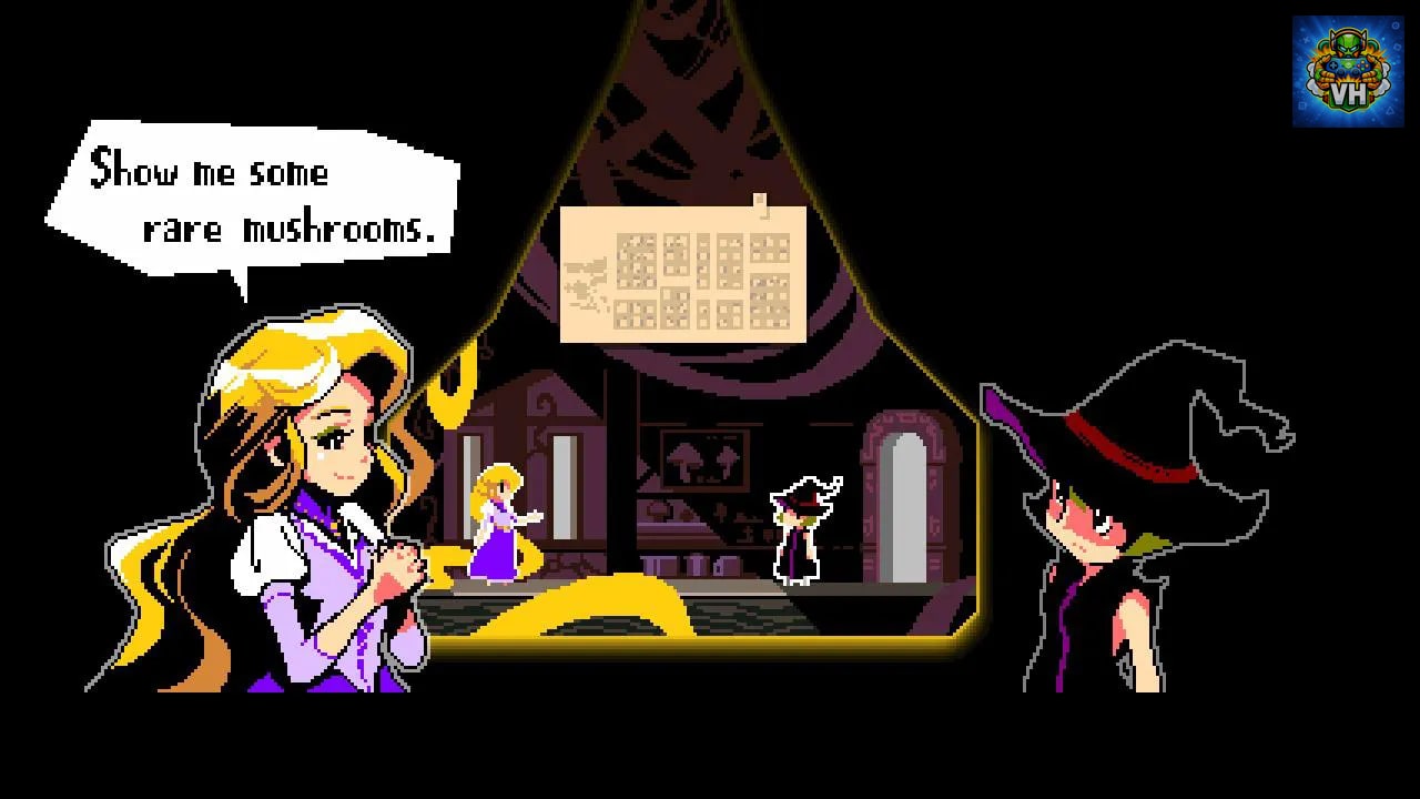 Pixel Game Maker Series The Witch and The 66 Mushrooms Nintendo Switch - ảnh màn hình 3