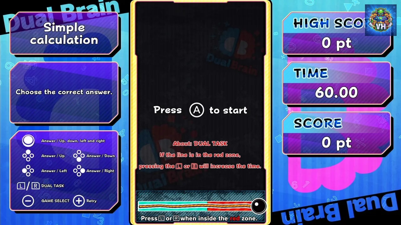 Dual Brain Vol.1: Calculation Nintendo Switch - ảnh màn hình 1
