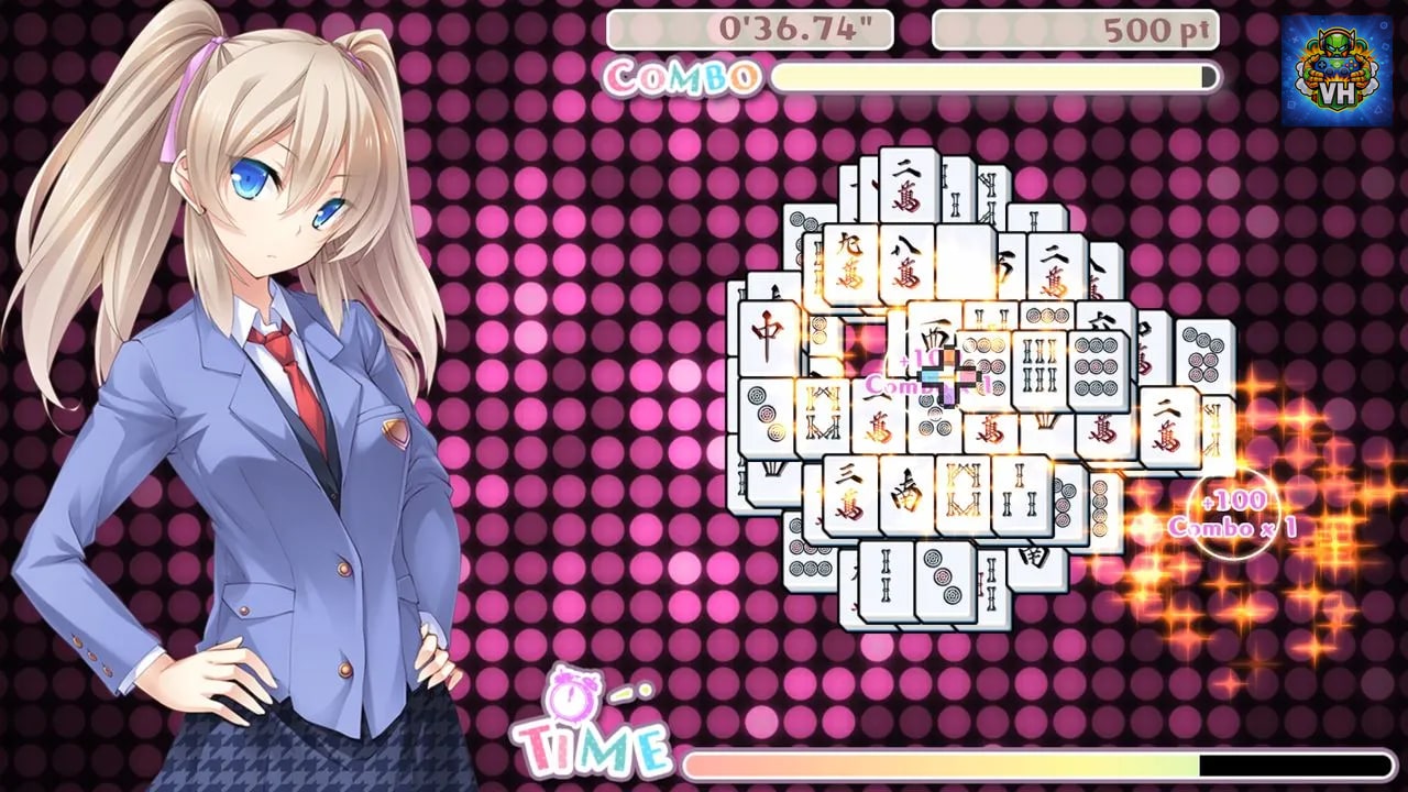 Delicious! Pretty Girls Mahjong Solitaire Nintendo Switch - ảnh màn hình 8
