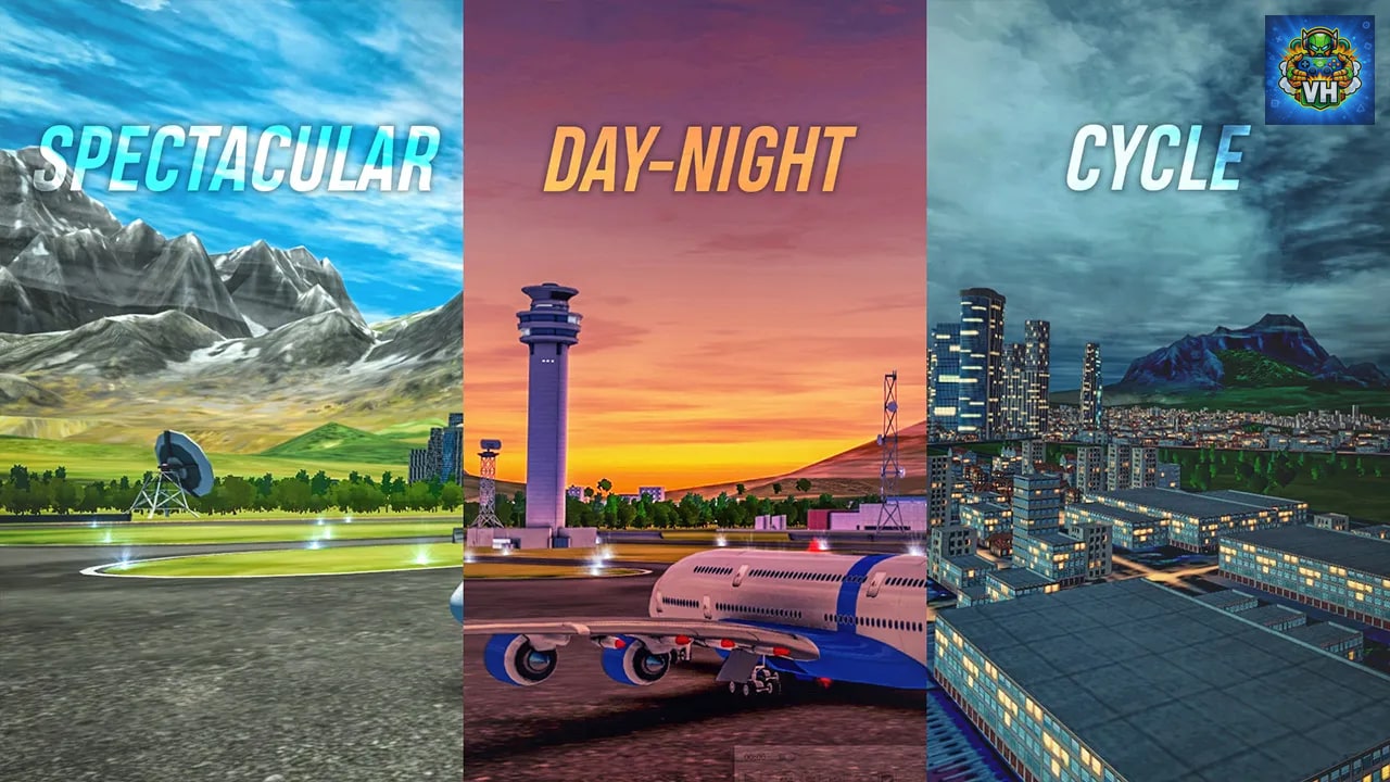 Airplane Flight Simulator Nintendo Switch - ảnh màn hình 7