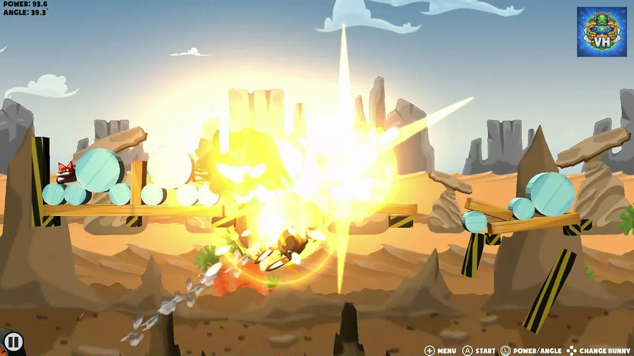 Angry Bunnies: Colossal Carrot Crusade Nintendo Switch - ảnh màn hình 3