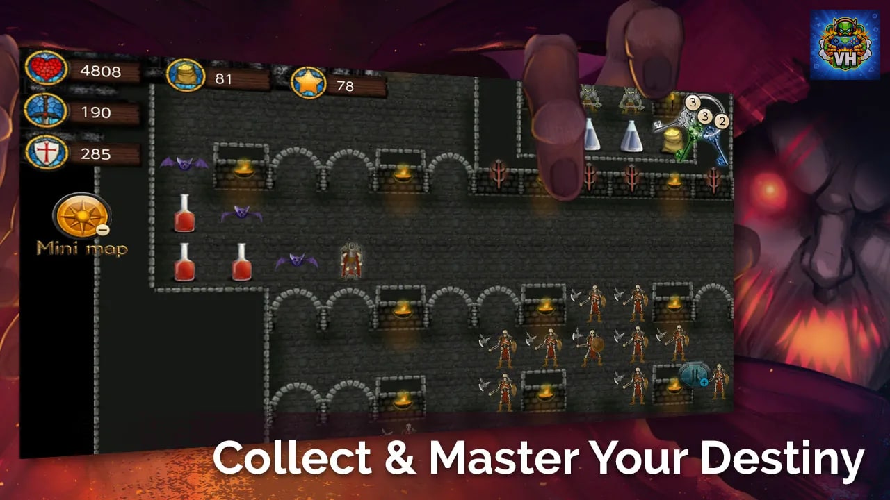 Dark Tower: RPG Dungeon Puzzle Nintendo Switch - ảnh màn hình 1