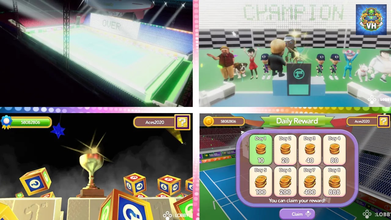 Super Club Tennis Nintendo Switch - ảnh màn hình 1