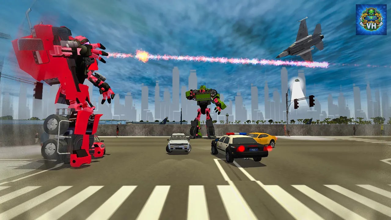 Robot Car War: Transform Battle Machines Nintendo Switch - ảnh màn hình 6