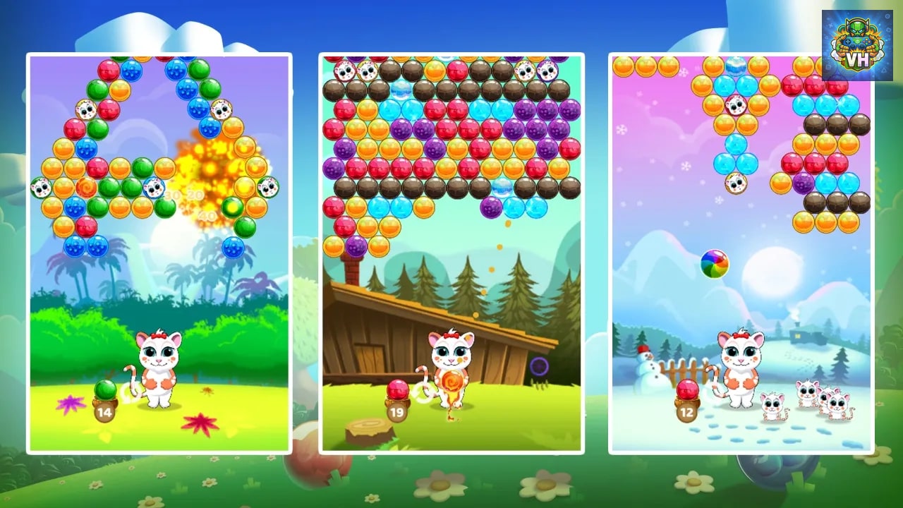 Bubble Cats Rescue Nintendo Switch - ảnh màn hình 3