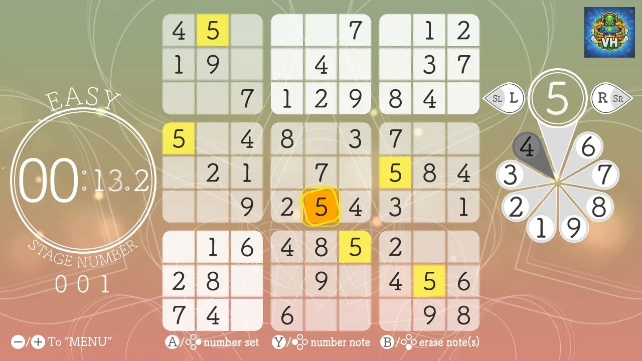 Sudoku Relax 5 Full Bloom Nintendo Switch - ảnh màn hình 2
