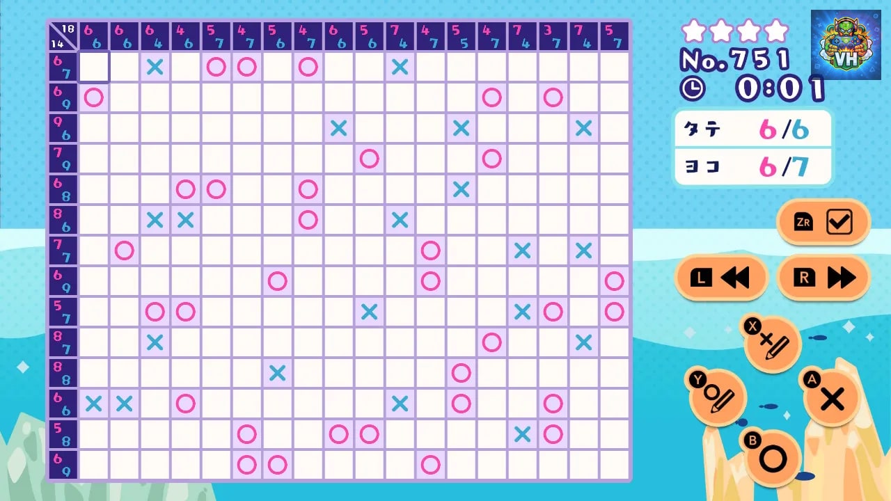 〇× LOGIC PUZZLE 1000 ! Nintendo Switch - ảnh màn hình 11