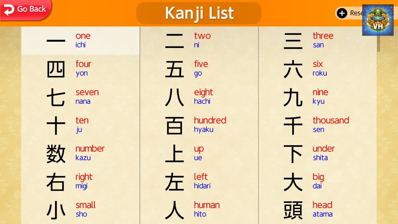 Greco’s Hall of Kanji　Learn Japanese< Beginner > Nintendo Switch - ảnh màn hình 4