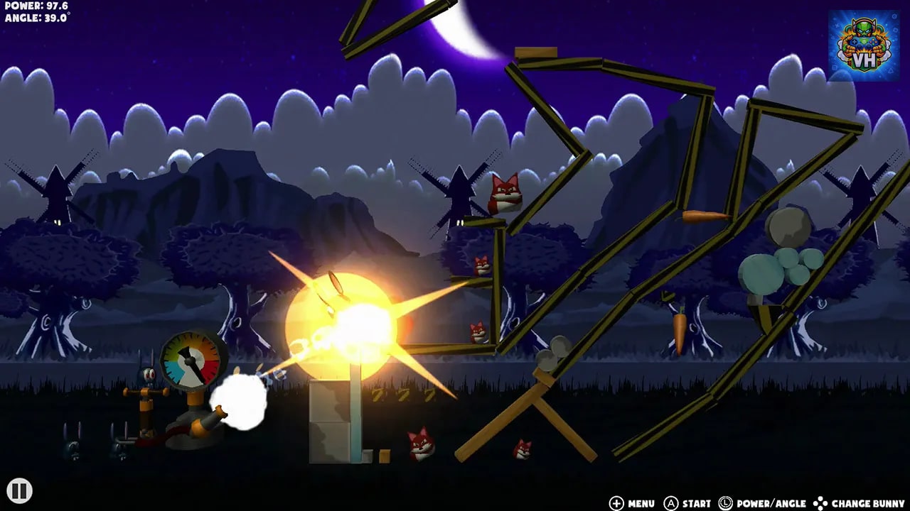 Angry Bunnies: Colossal Carrot Crusade Nintendo Switch - ảnh màn hình 2