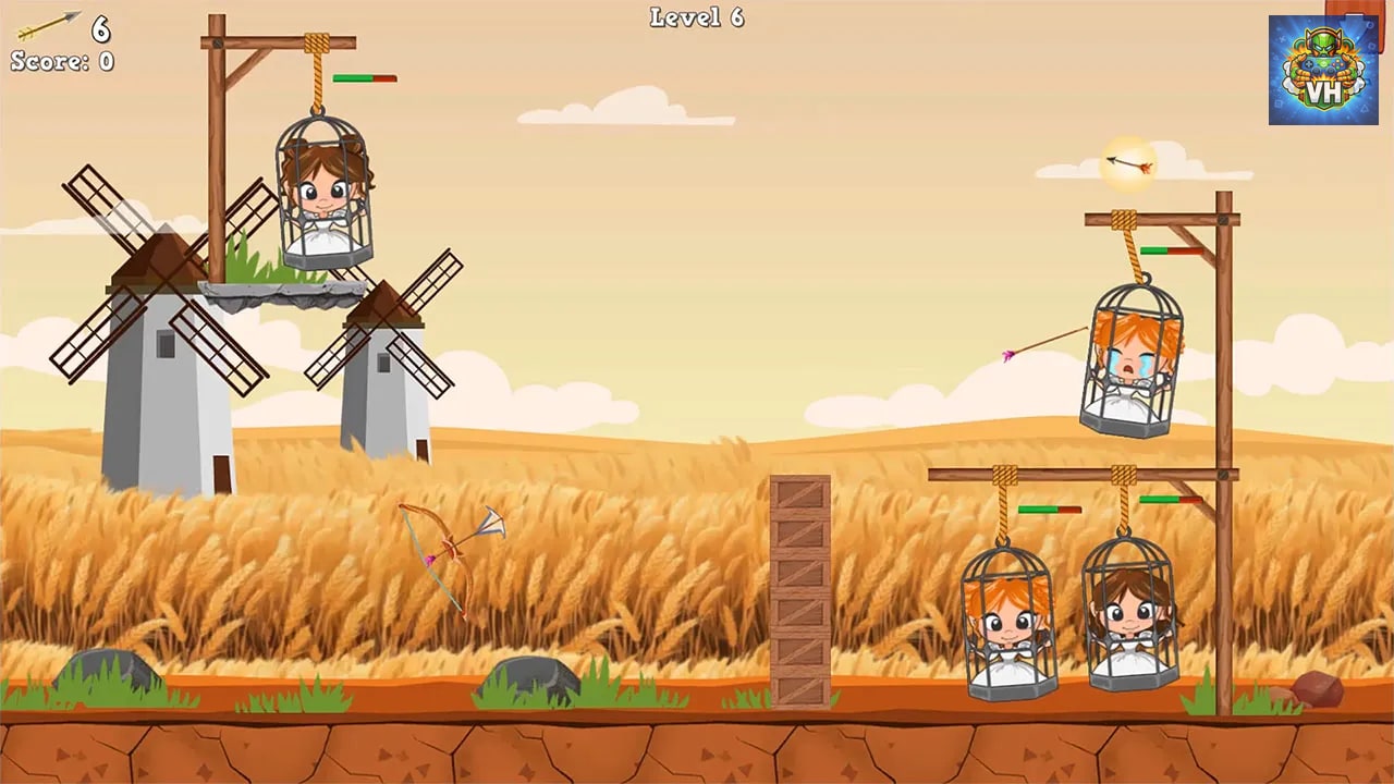 Brave Bow Archer: Princess Rescue Simulator! Nintendo Switch - ảnh màn hình 1