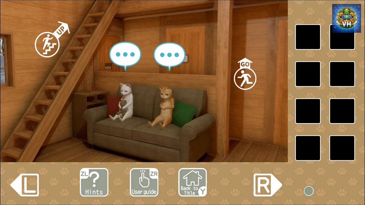 Japanese NEKOSAMA Escape -The Mountain Cottage- Nintendo Switch - ảnh màn hình 4
