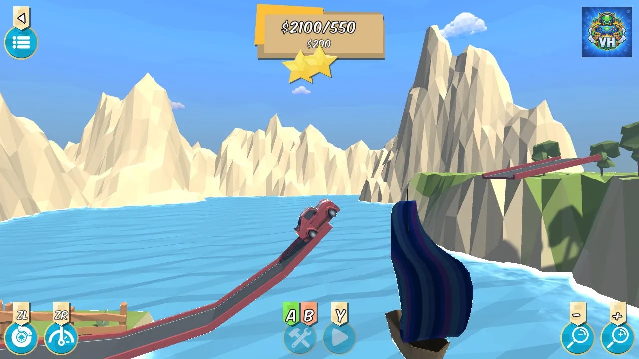 Bridge Builder Racer Nintendo Switch - ảnh màn hình 1