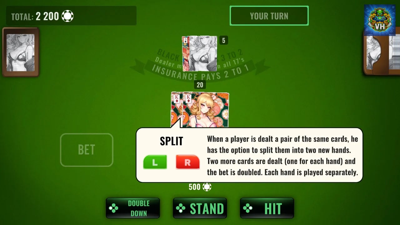 BlackJack Waifu Tour Nintendo Switch - ảnh màn hình 3