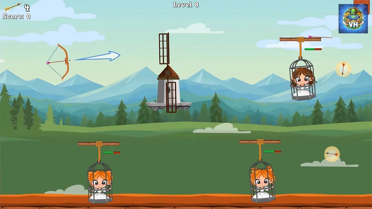 Brave Bow Archer: Princess Rescue Simulator! Nintendo Switch - ảnh màn hình 2