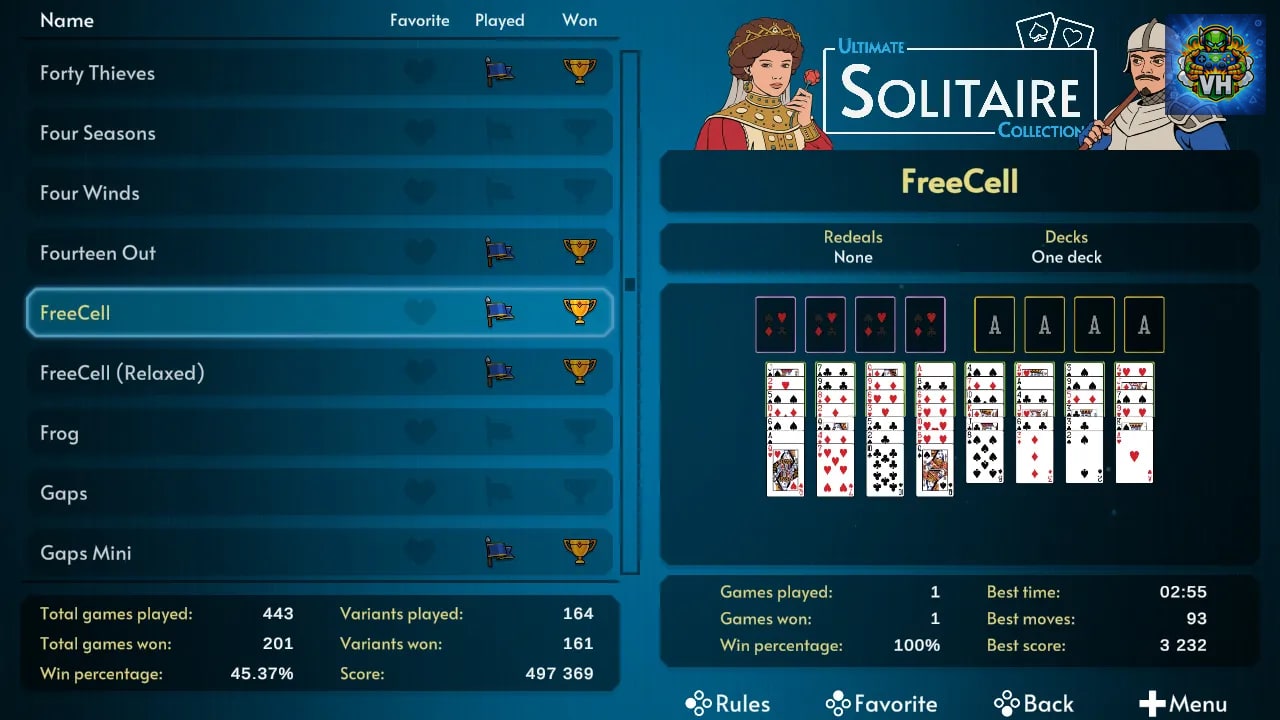 Ultimate Solitaire Collection Nintendo Switch - ảnh màn hình 3