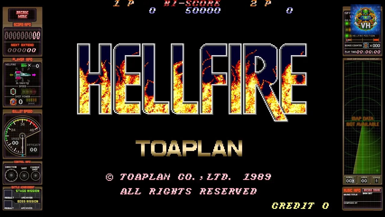 ゼロファイアー -TOAPLAN ARCADE GARAGE- Nintendo Switch - ảnh màn hình 1