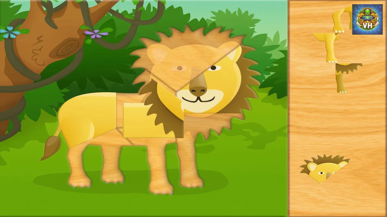Animal Fun Puzzle - Preschool and kindergarten learning and fun game for toddlers and kids Nintendo Switch - ảnh màn hình 2