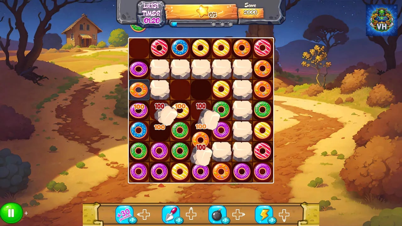 Magic Donut Adventure: Line Match 3 Puzzle Nintendo Switch - ảnh màn hình 2