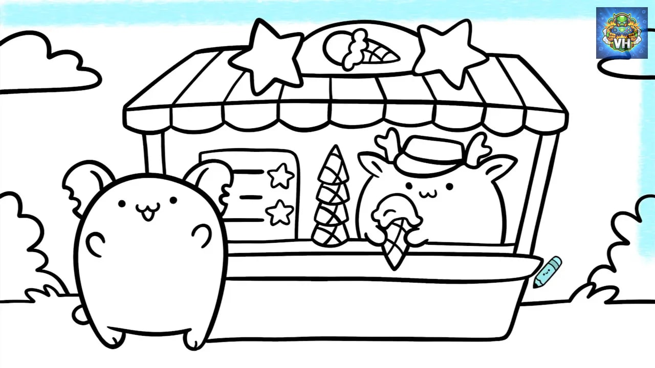 DRAW AND COLOR: KAWAII Nintendo Switch - ảnh màn hình 4