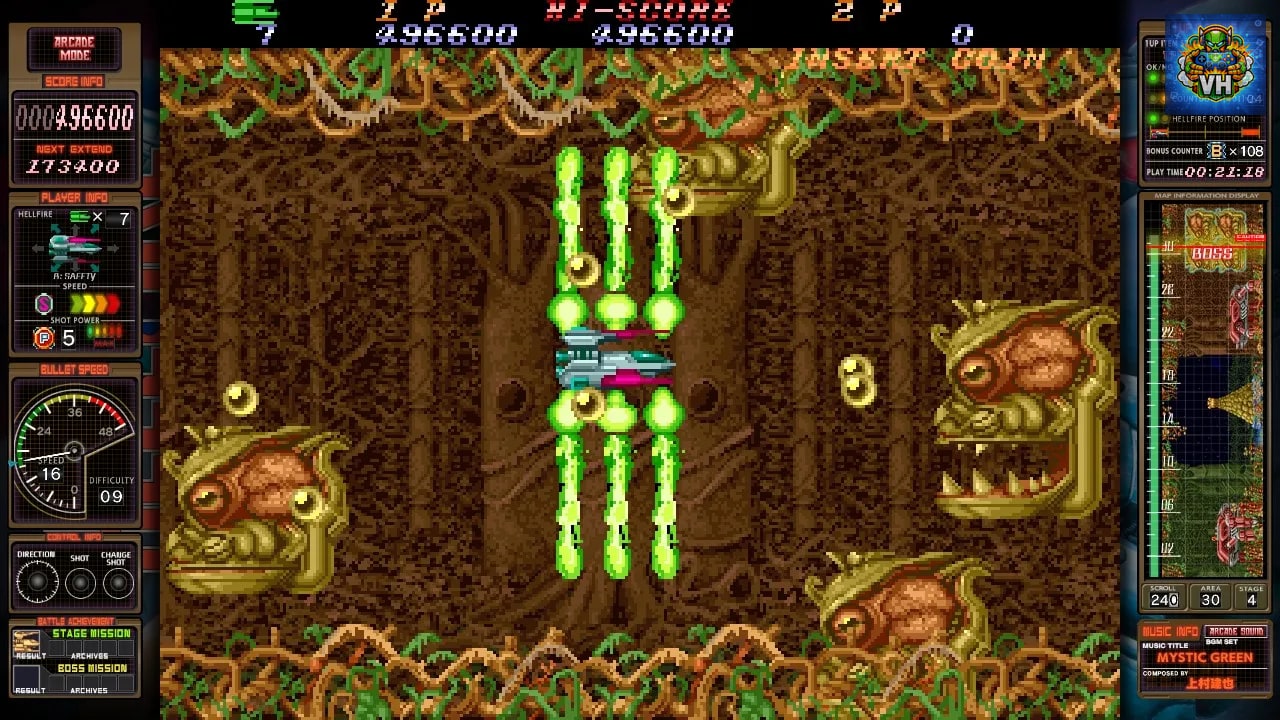 ゼロファイアー -TOAPLAN ARCADE GARAGE- Nintendo Switch - ảnh màn hình 6