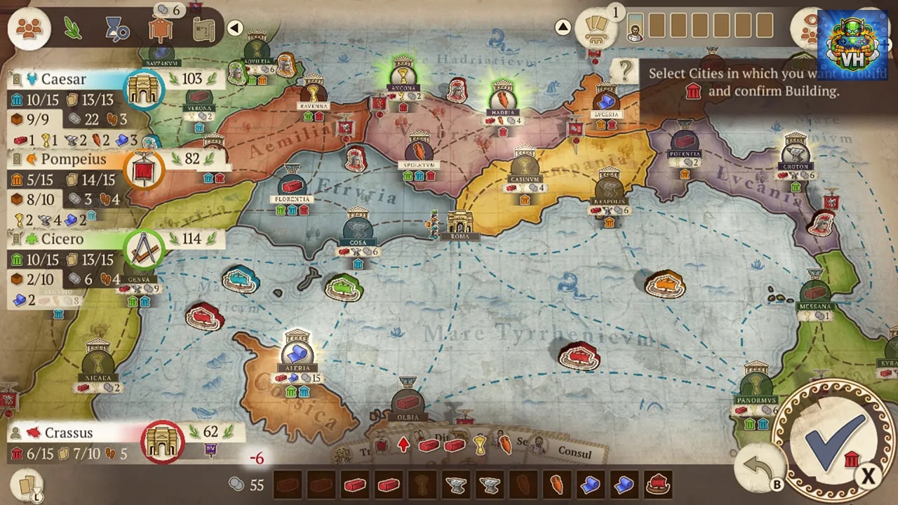 Concordia: Digital Edition Nintendo Switch - ảnh màn hình 3