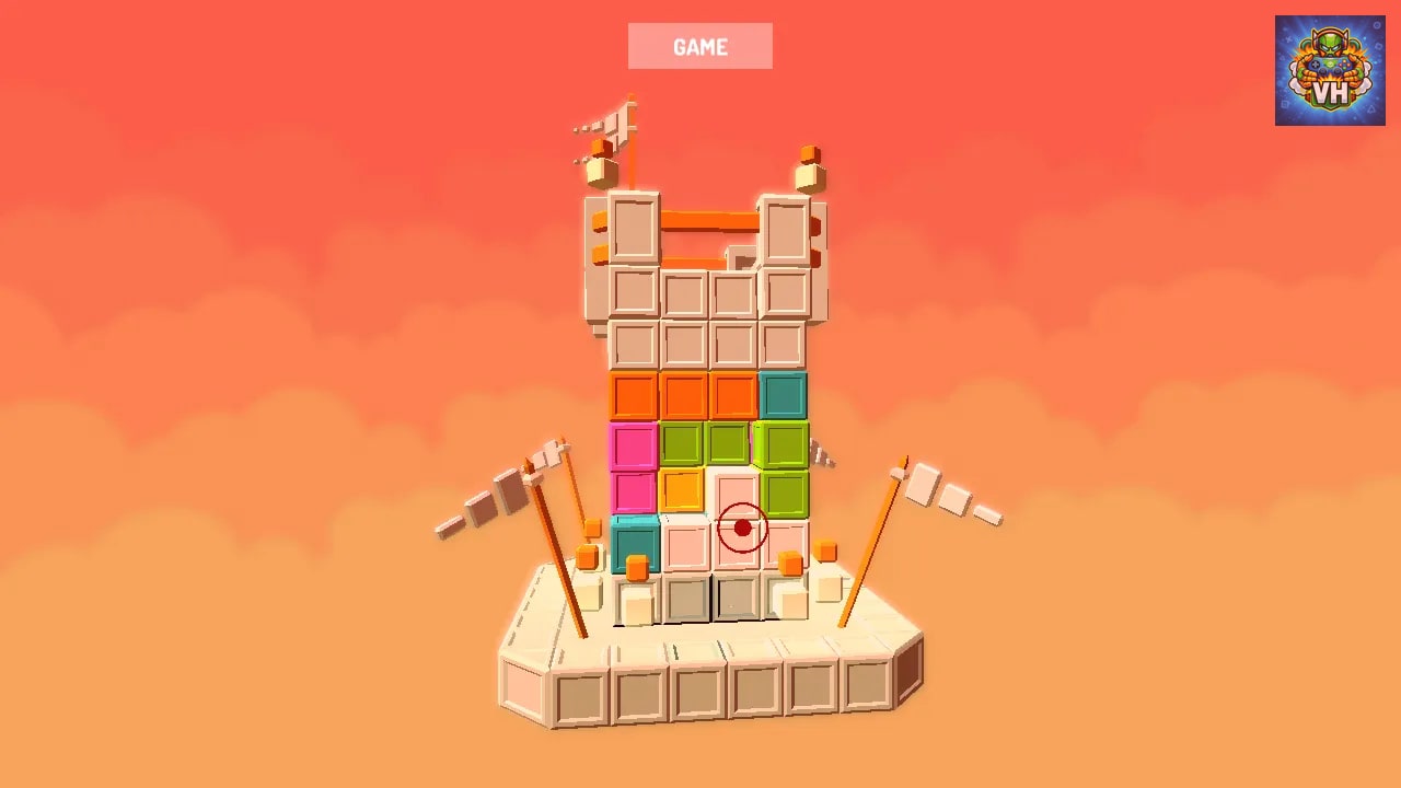Fortress Building Puzzle - Galaxy Cube Tower Simulator Game Nintendo Switch - ảnh màn hình 6