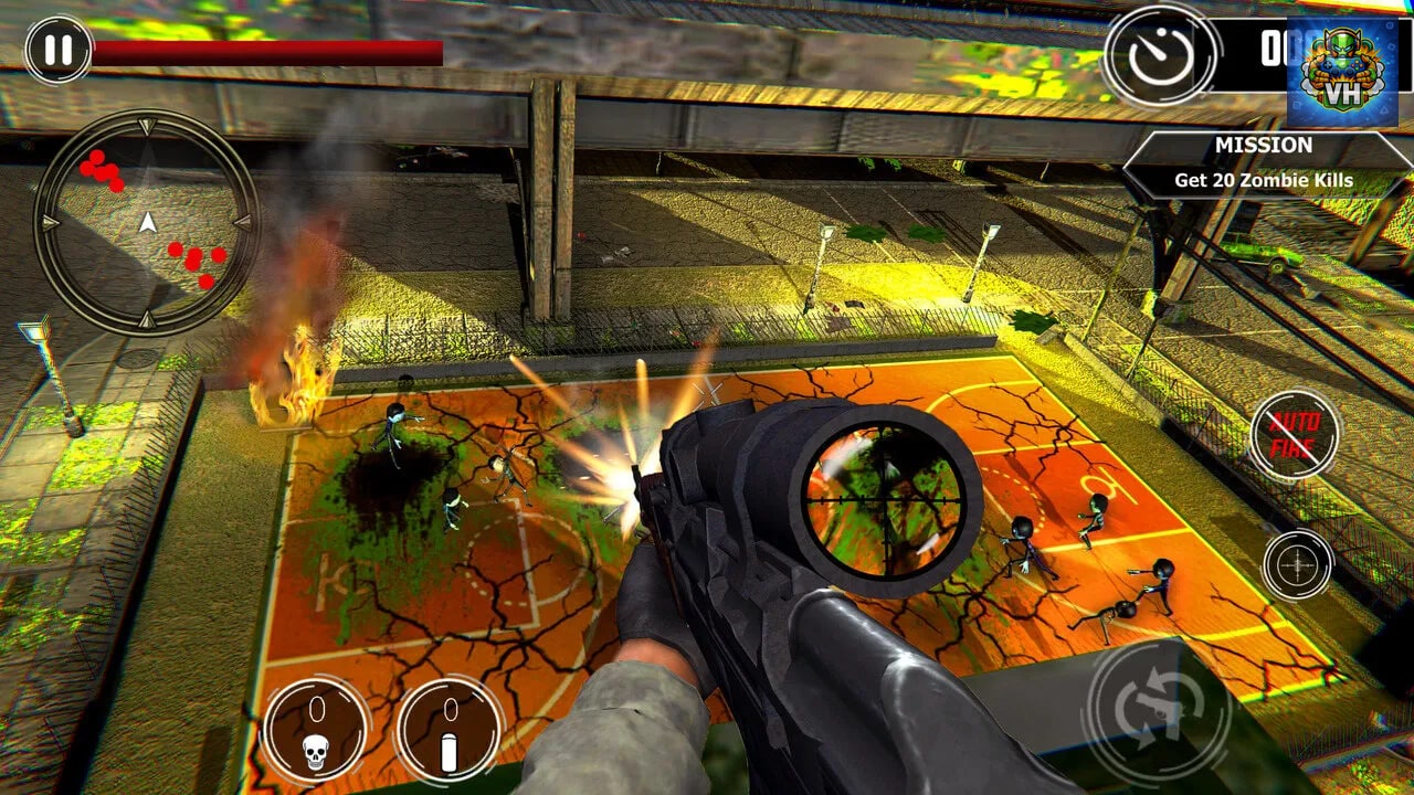 Zombie Sniper Shooter - Stickman War Nintendo Switch - ảnh màn hình 10