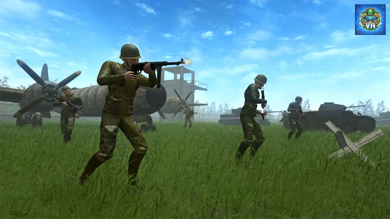 World War Battle Heroes Field Armies Call of Prison Duty Simulator Nintendo Switch - ảnh màn hình 2