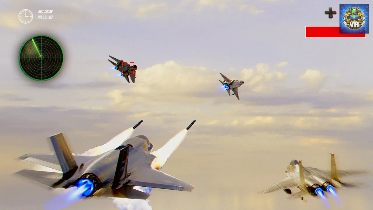 Air Jet Fighter Combat - Europe Fly Plane Attack Nintendo Switch - ảnh màn hình 1