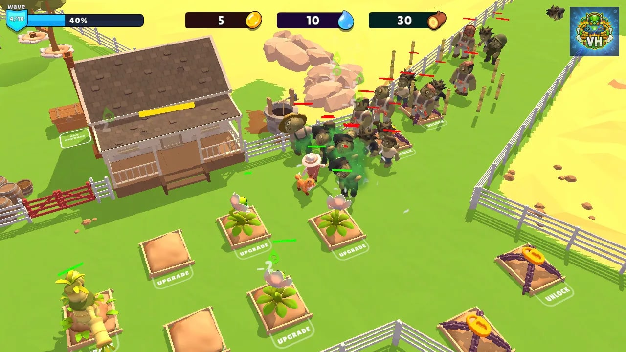 Zombie Garden vs Plants Defence -Battle Craft and Survival Simulator Game Nintendo Switch - ảnh màn hình 2
