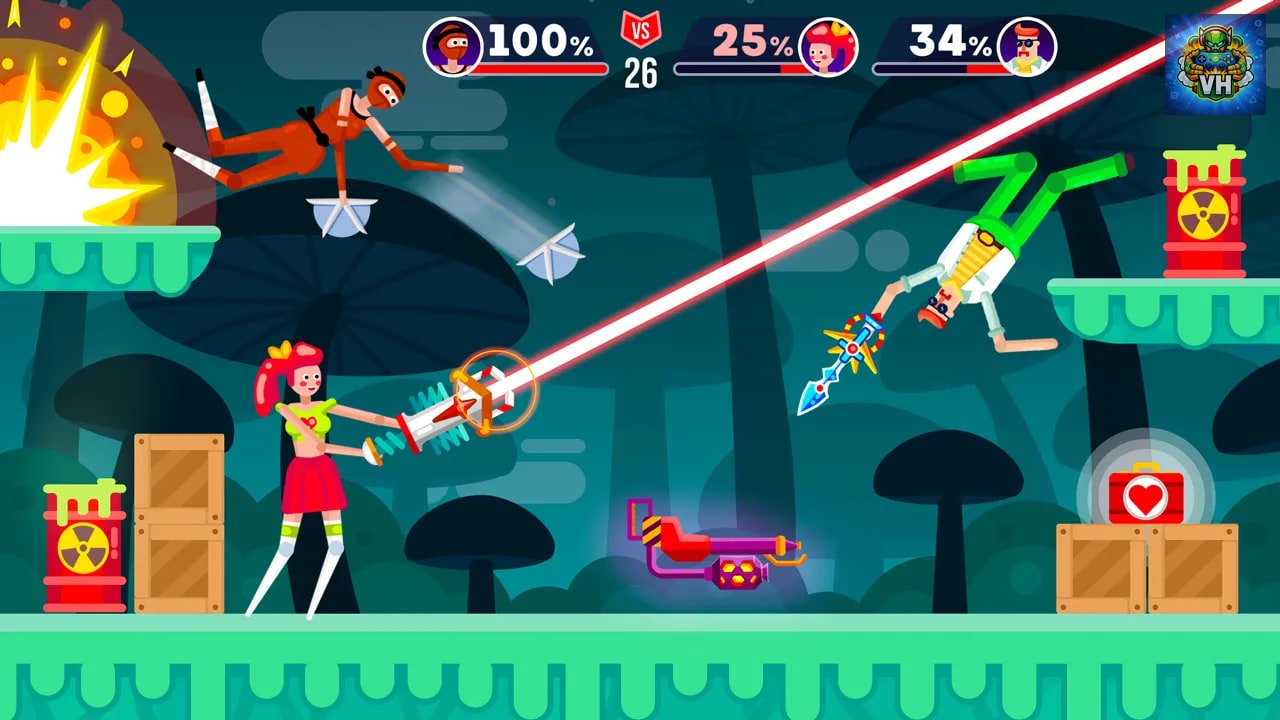 Ragdoll Rage: Heroes Arena Nintendo Switch - ảnh màn hình 1