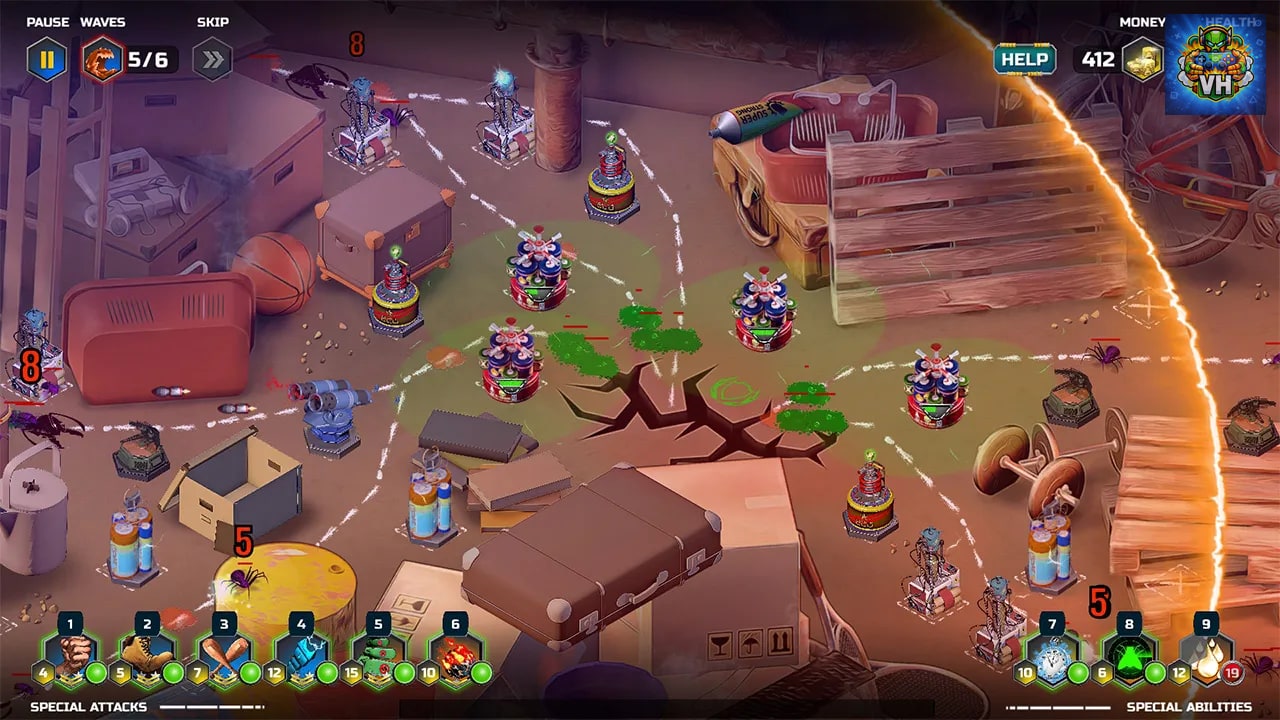 Bugvasion TD Nintendo Switch - ảnh màn hình 4