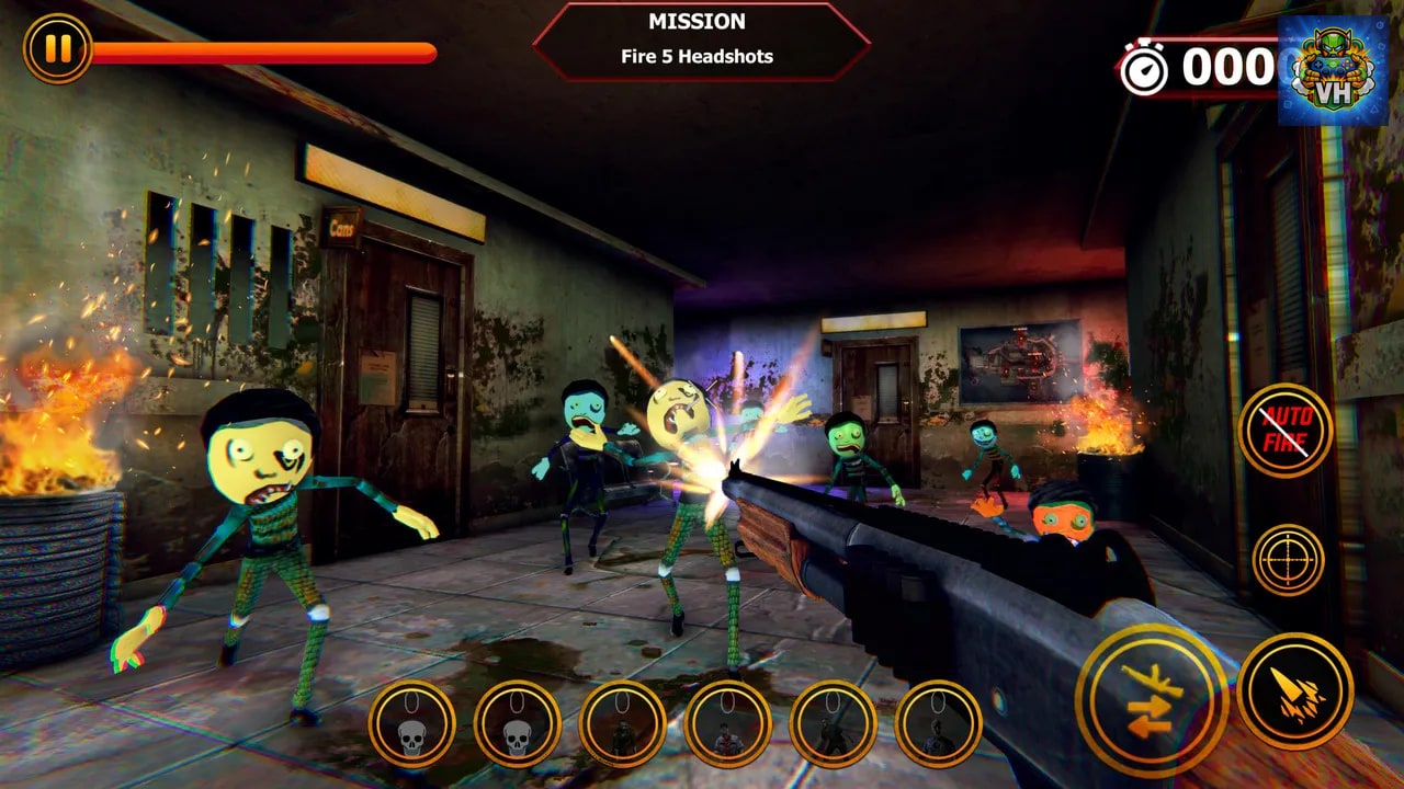 Zombie Sniper Shooter - Stickman War Nintendo Switch - ảnh màn hình 1
