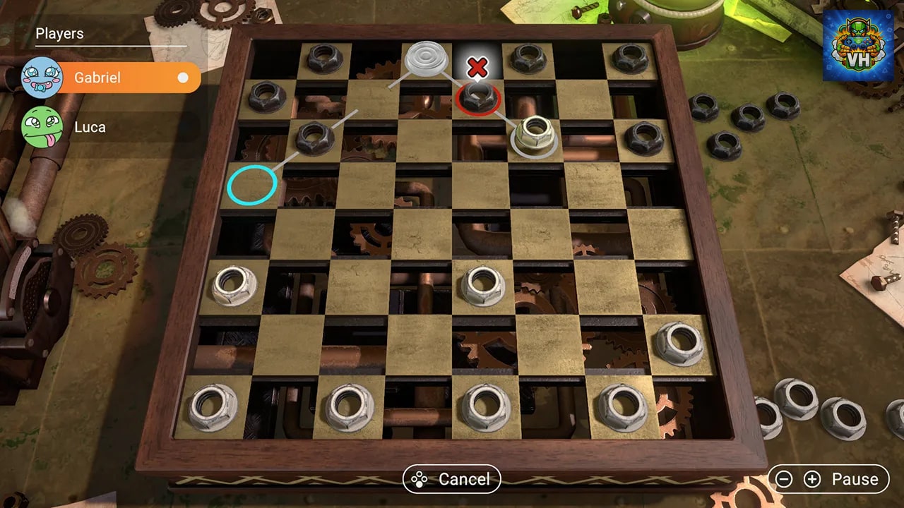 3in1 Game Collection: Backgammon + Checkers + Mills Nintendo Switch - ảnh màn hình 2