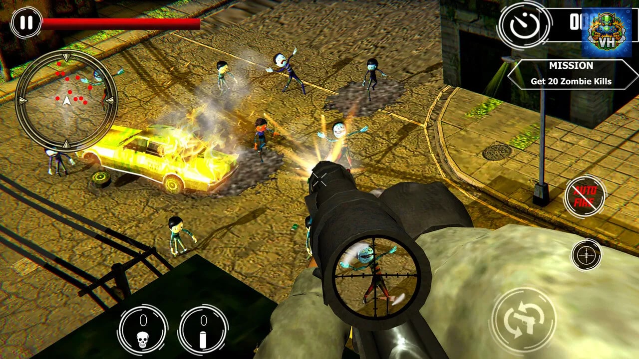 Zombie Sniper Shooter - Stickman War Nintendo Switch - ảnh màn hình 8