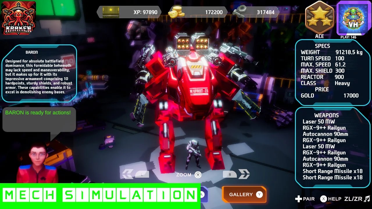 Ace Robot Combat Nintendo Switch - ảnh màn hình 3