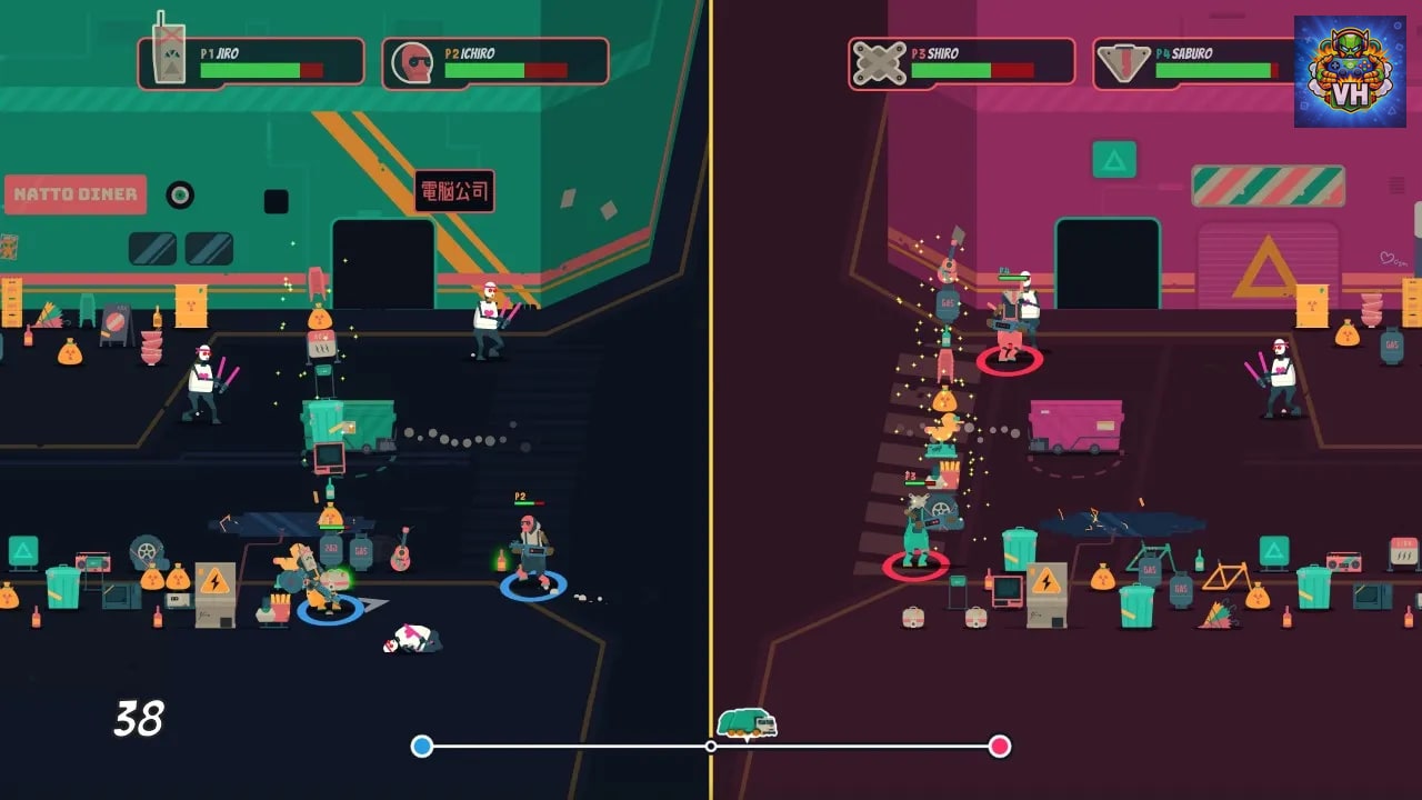 PixelJunk Scrappers Deluxe Nintendo Switch - ảnh màn hình 2