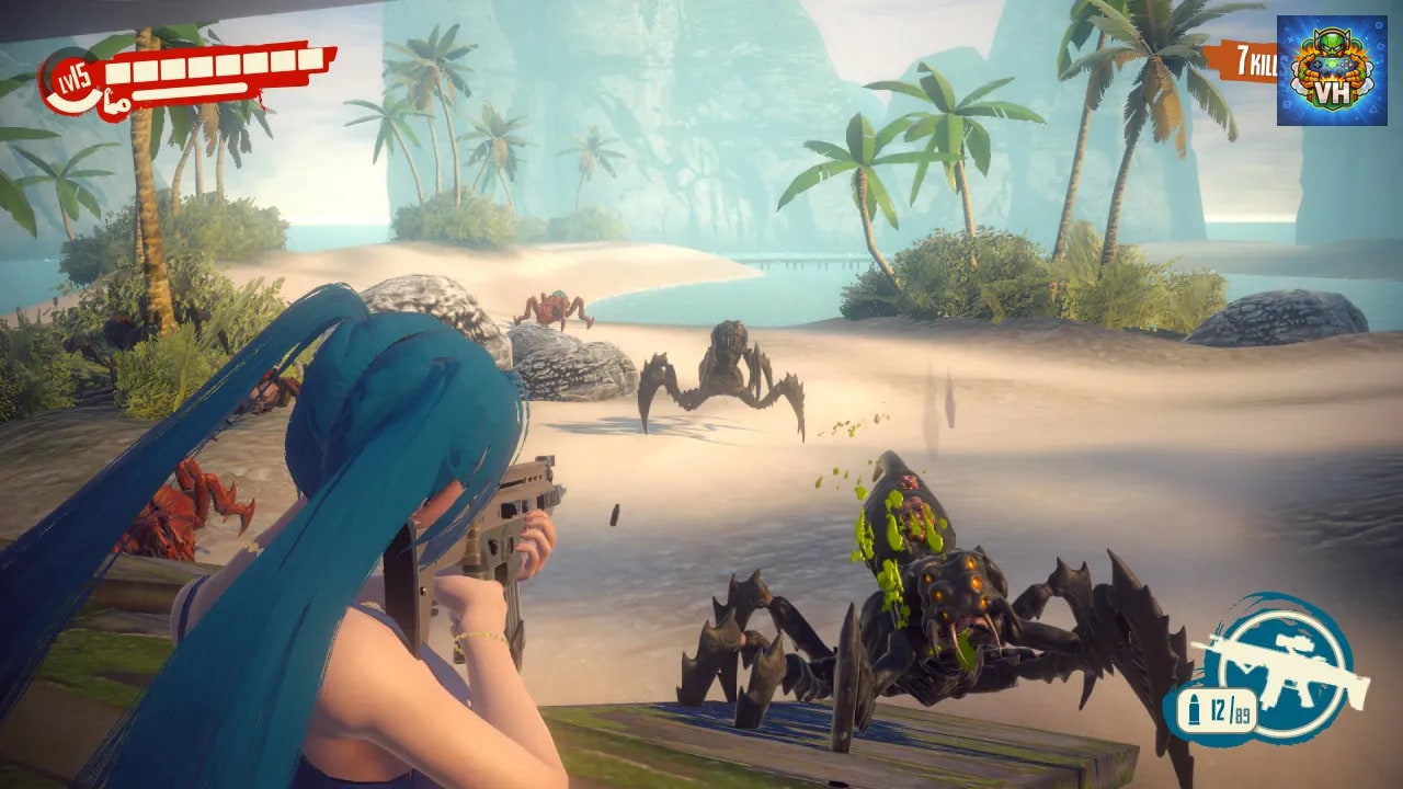 Anime Girls: Sun of a Beach Nintendo Switch - ảnh màn hình 6