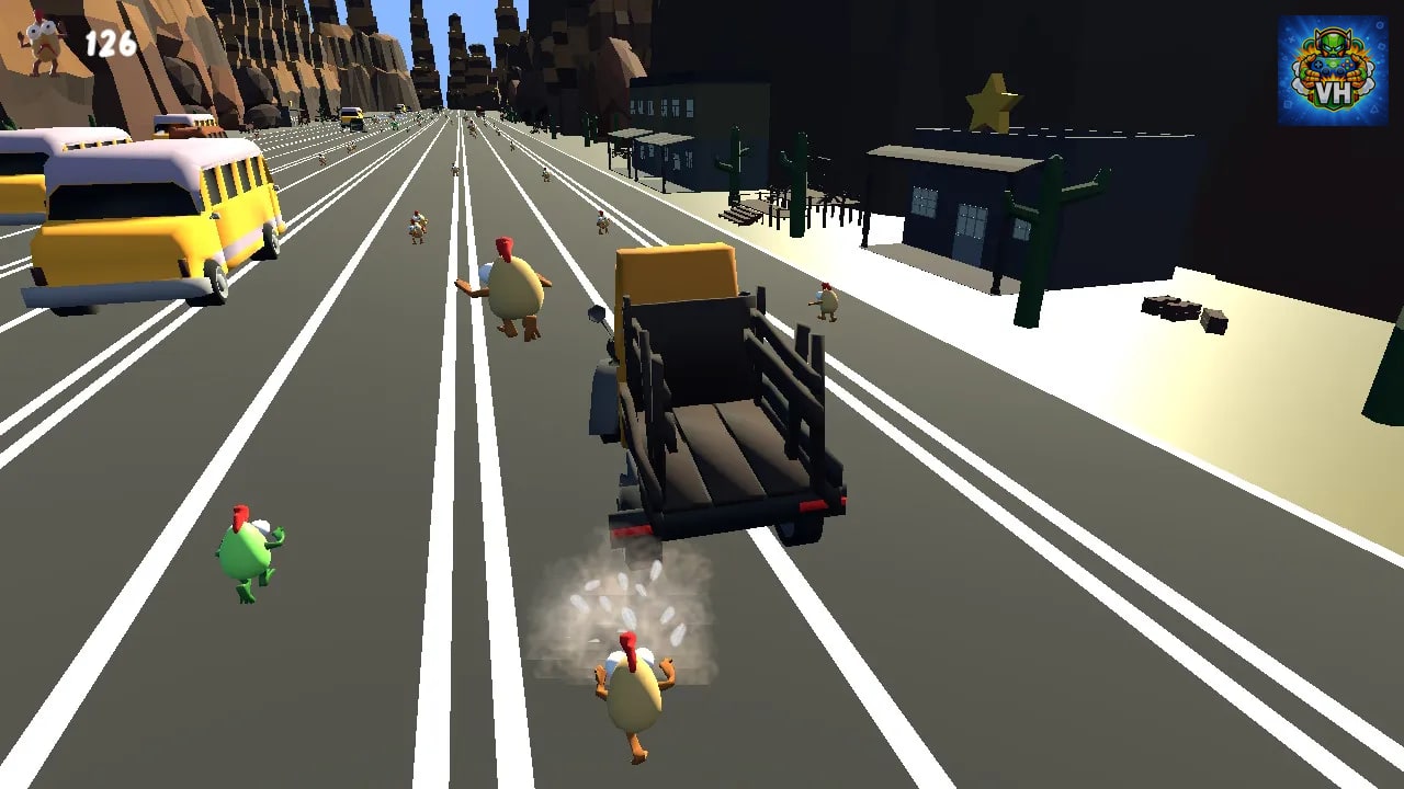 Chickens On The Road Nintendo Switch - ảnh màn hình 1