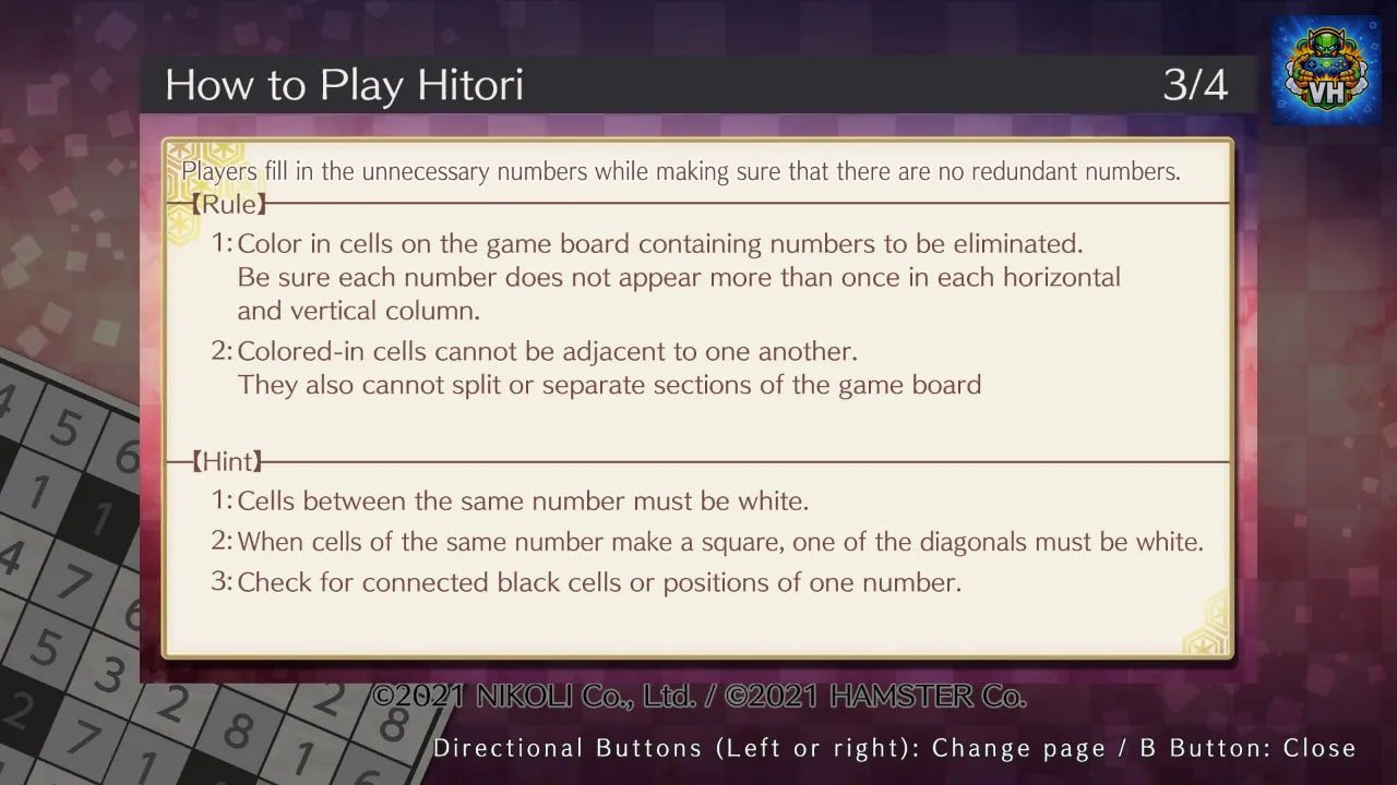 Puzzle by Nikoli S Hitori Nintendo Switch - ảnh màn hình 1