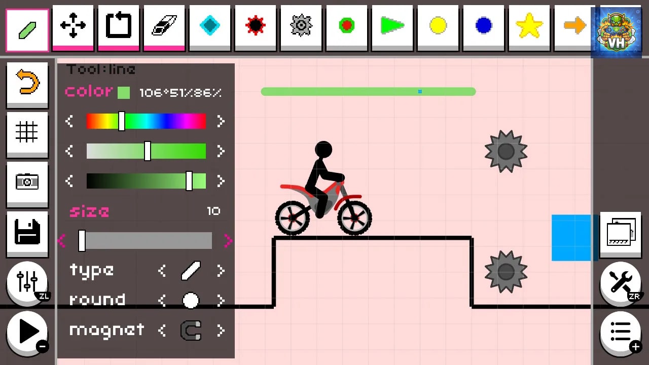 Draw Rider Remake Nintendo Switch - ảnh màn hình 3