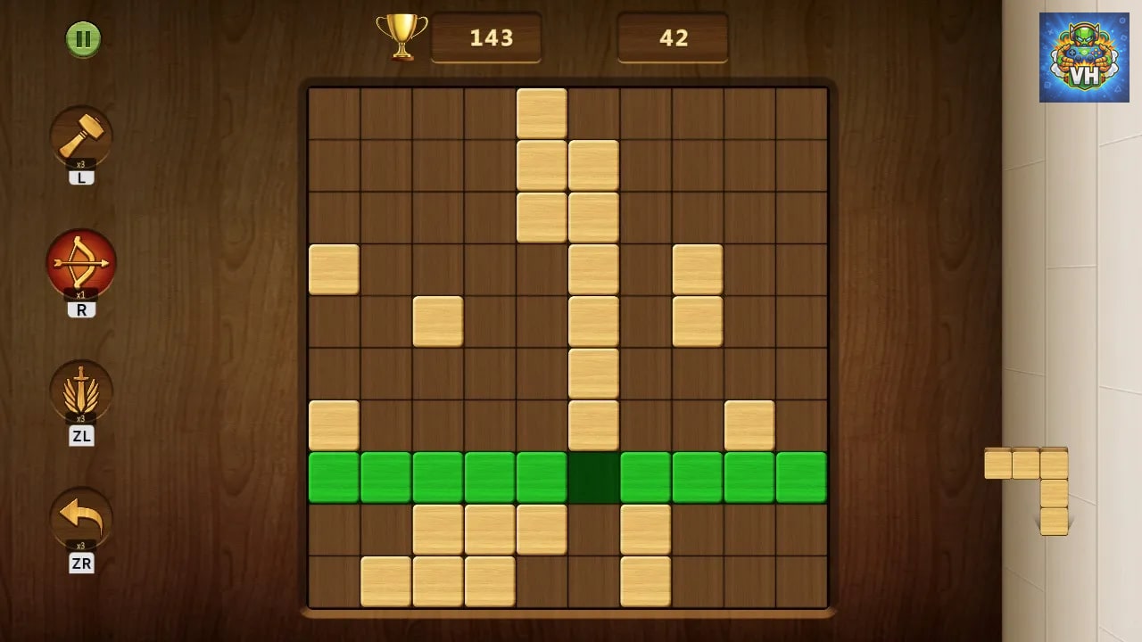 Wood Cube Block: Classic Casual Puzzle Nintendo Switch - ảnh màn hình 2