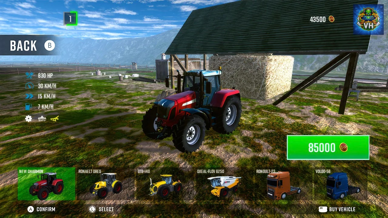 Farming Tractor Simulator 2023 : Drive Combine & Trucks Nintendo Switch - ảnh màn hình 1