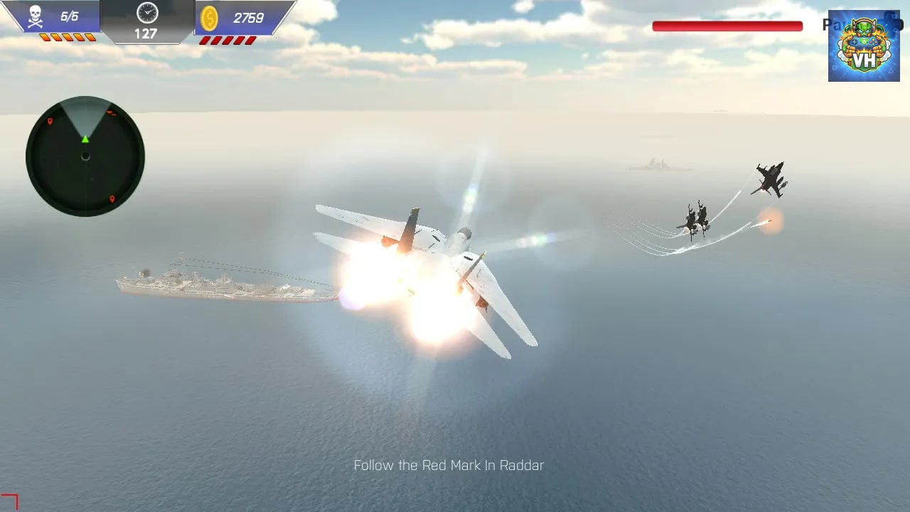 Air Jet Fighter Combat - Europe Fly Plane Attack Nintendo Switch - ảnh màn hình 6