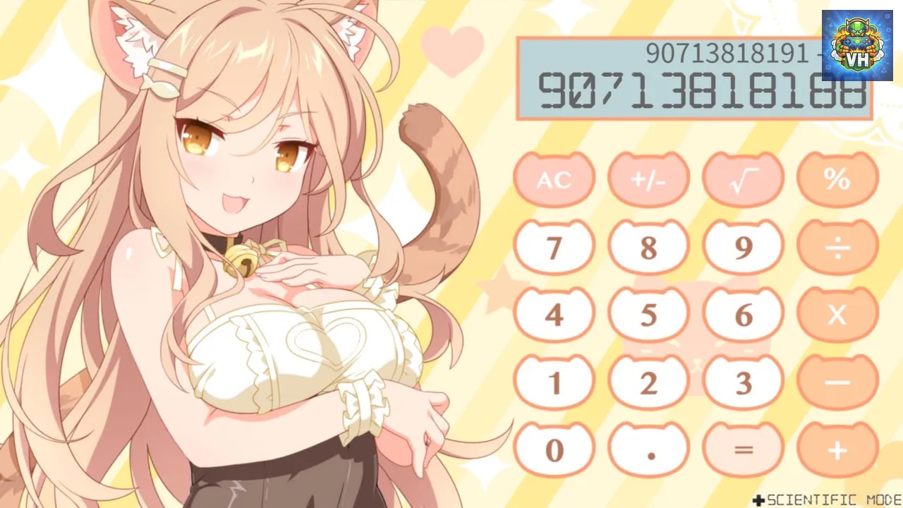 Sakura Neko Calculator Nintendo Switch - ảnh màn hình 1