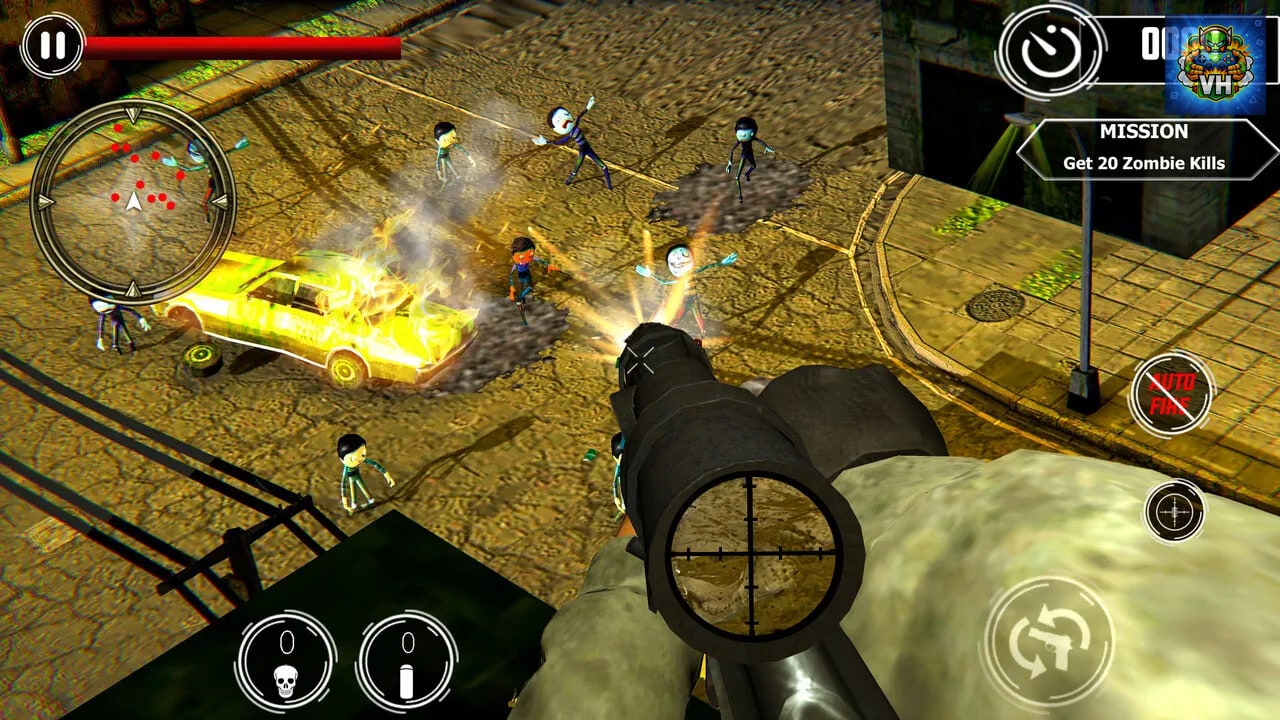 Zombie Sniper Shooter - Stickman War Nintendo Switch - ảnh màn hình 9
