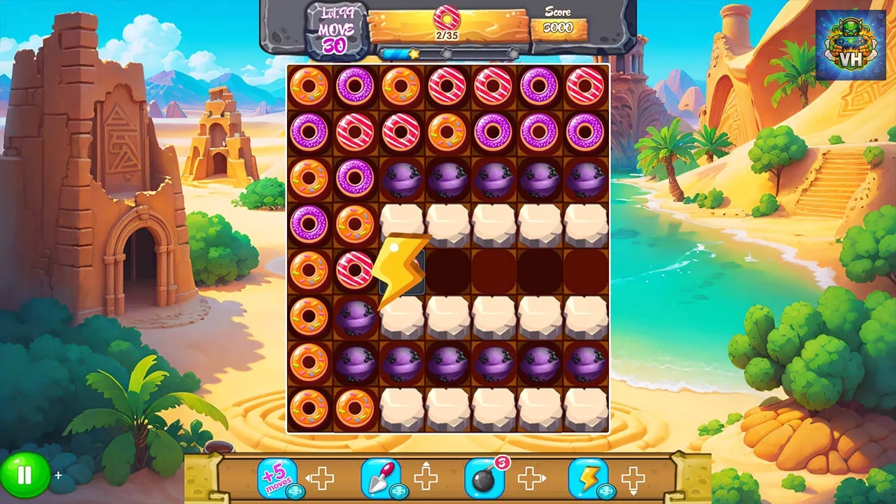Magic Donut Adventure: Line Match 3 Puzzle Nintendo Switch - ảnh màn hình 6